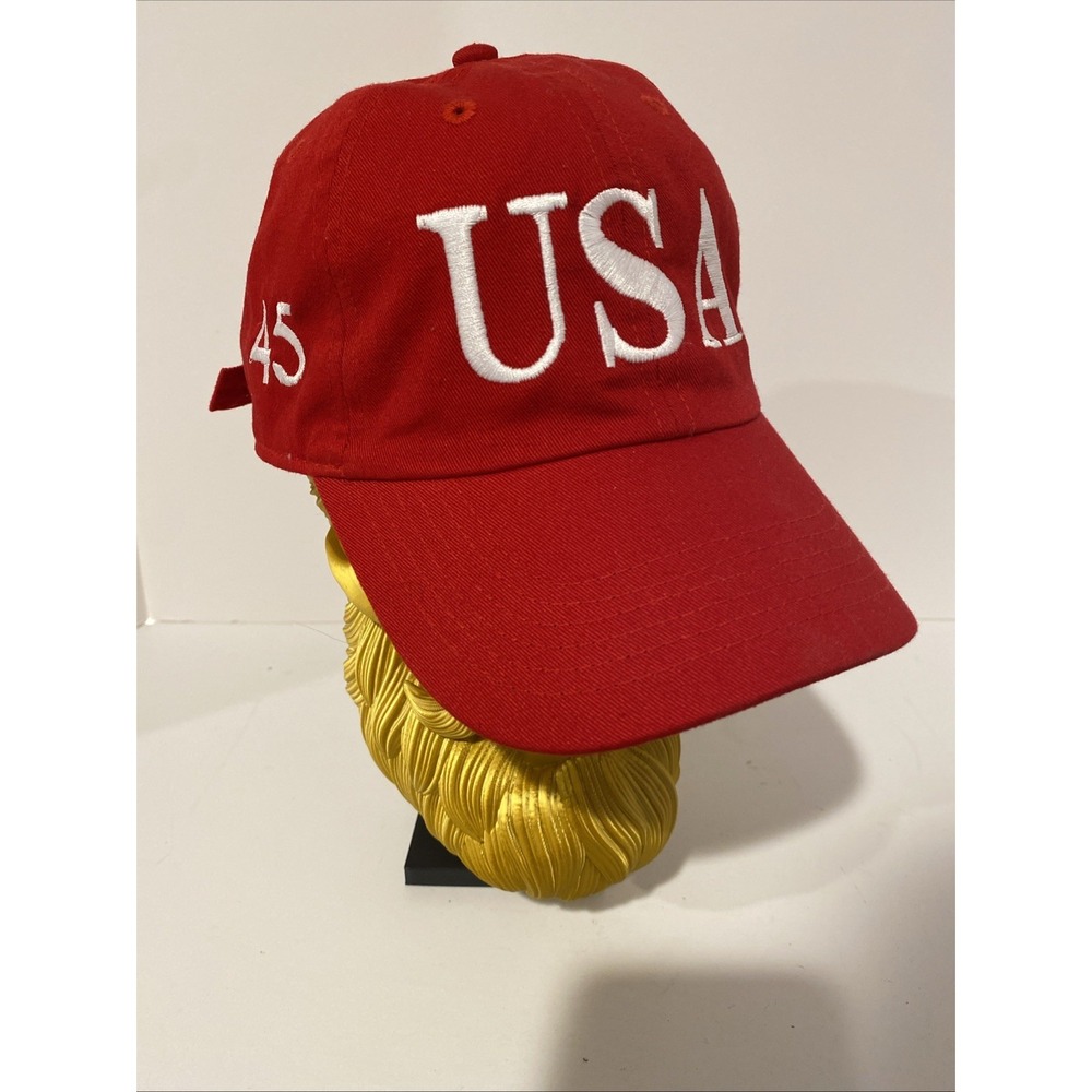 45th Trump 2020 Red MAGA Hat USA Cap 100%‎ Cotton